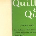 A photo of an old issue of Quill & Quire
