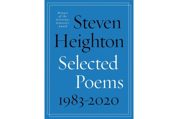The cover of Steven Heighton's Selected Poems 1983 to 2020