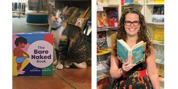 A store cat and a contributor show their Kids' Books of the Year picks