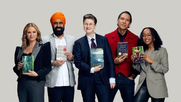 Canada Reads 2023 panellists holding the books they are championing.